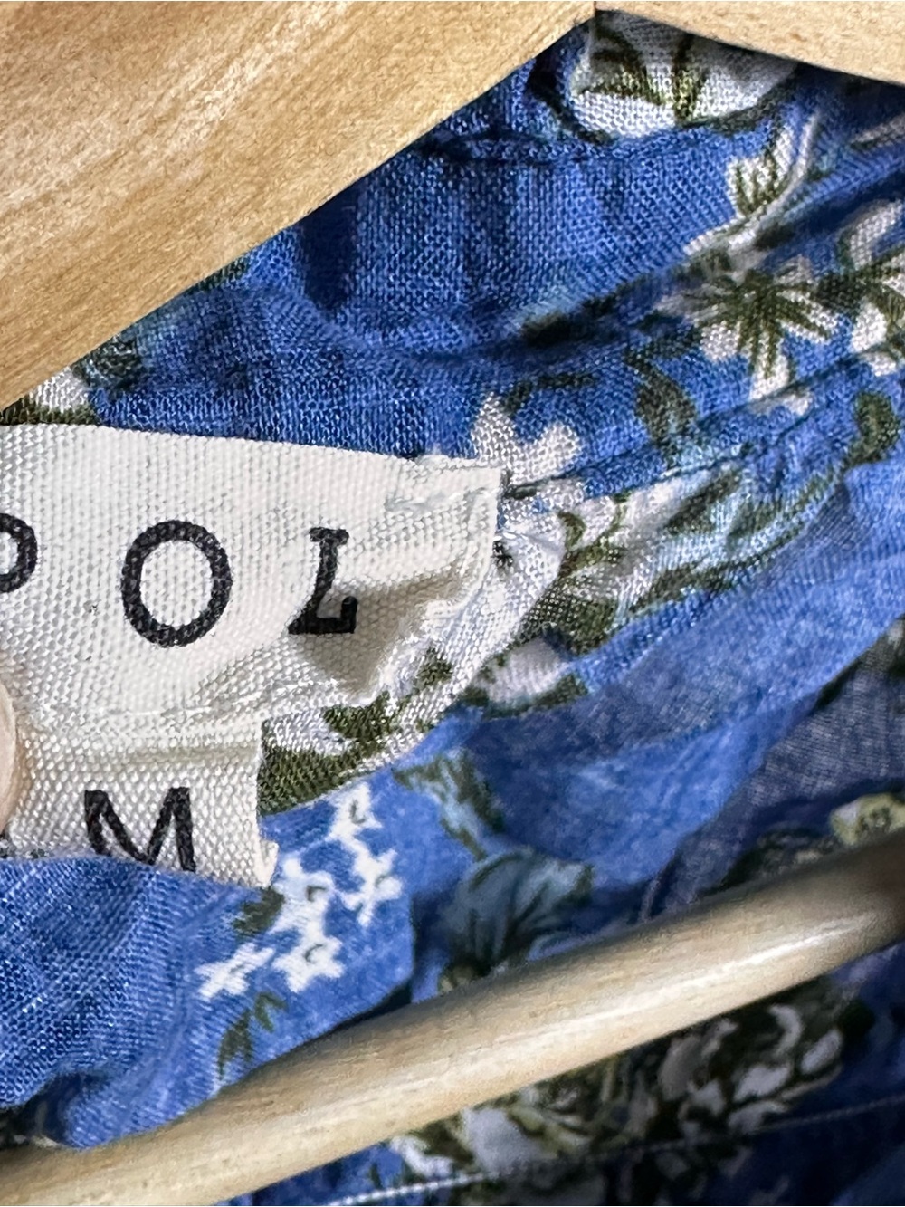 Pol Thorn & Thicket Blouse button-down cottage floral ruffles romantic casual M - Picture 9 of 11